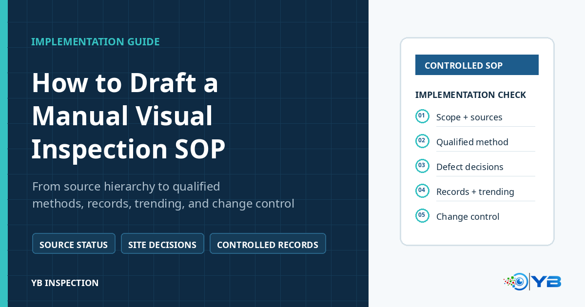 How to Draft a Manual Visual Inspection SOP